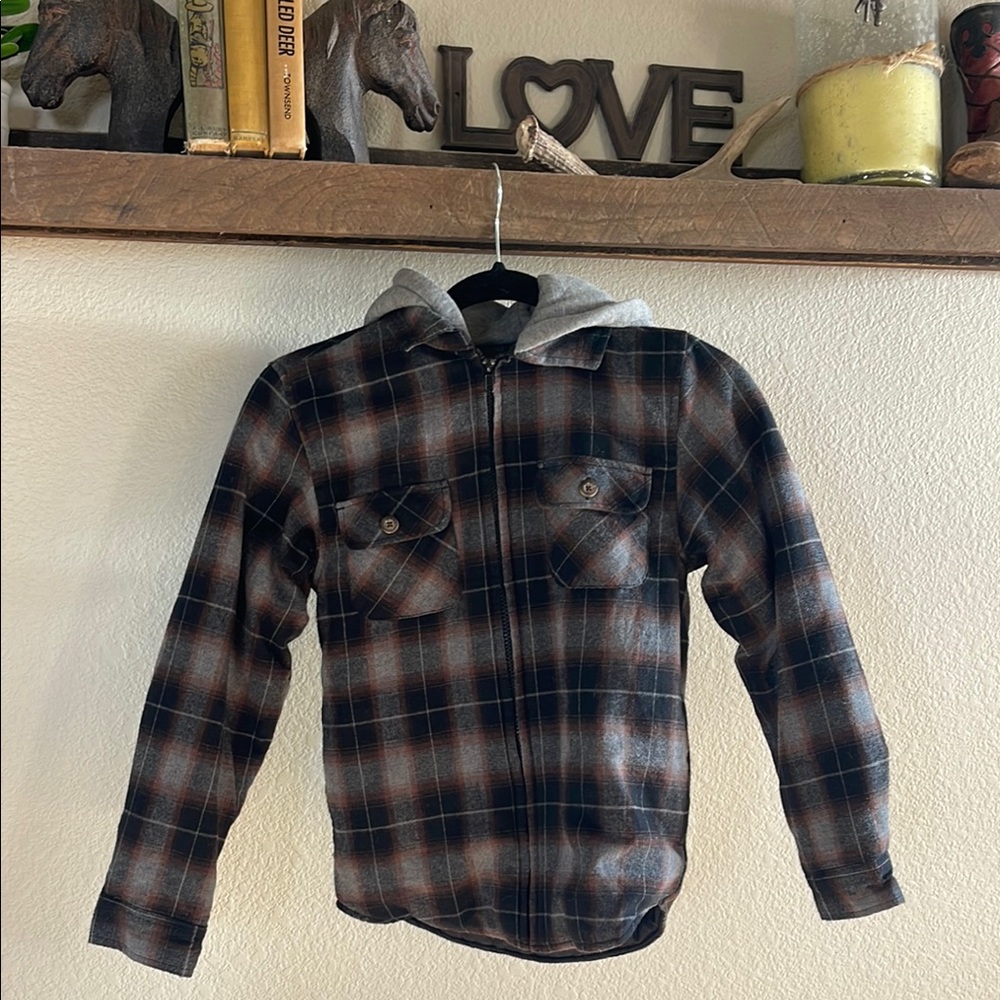 Pintlar Quilted Plaid Hooded Shacket